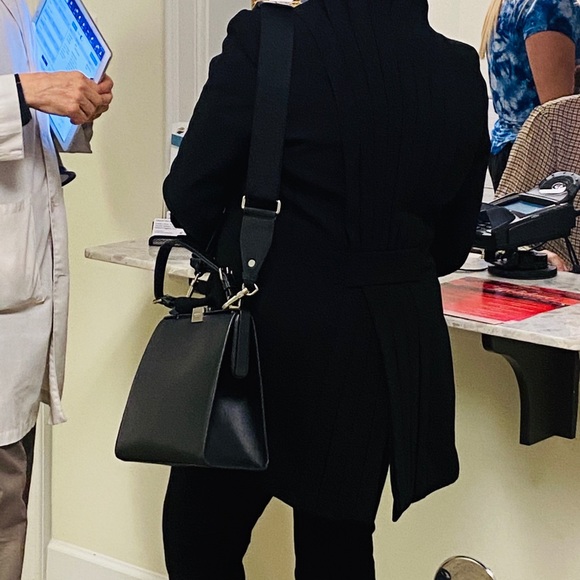 Vince Camuto Eli Leather Satchel Gray - Picture 5 of 5